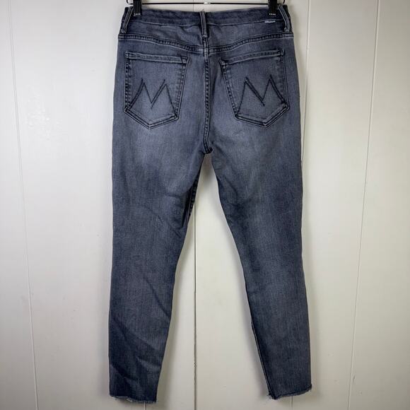 Mother high‎ waisted looker ankle fray huntress jeans sz 31 - Picture 2 of 11